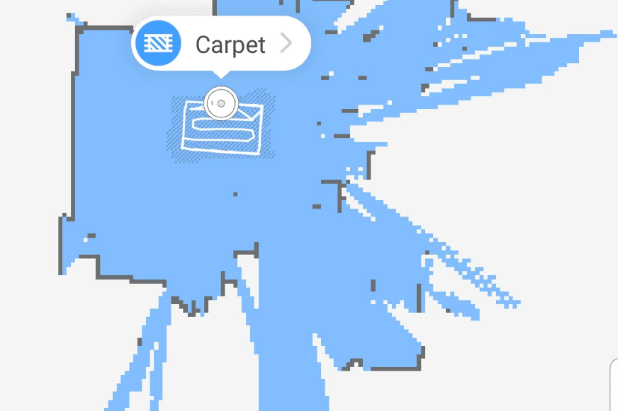 Нанесение ковра на карту в приложении Арр Roborock S7
